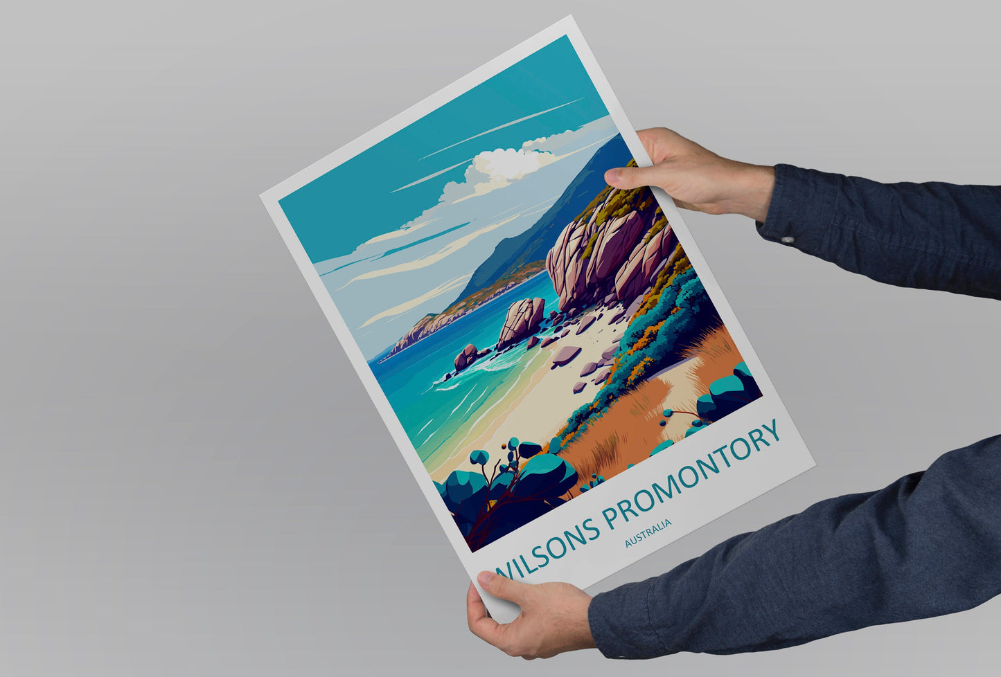 Wilsons Promontory Travel Print Wall Art Wilsons Promontory Wall Hanging Home Décor Wilsons Promontory Gift Art Lovers Wall Art Australia