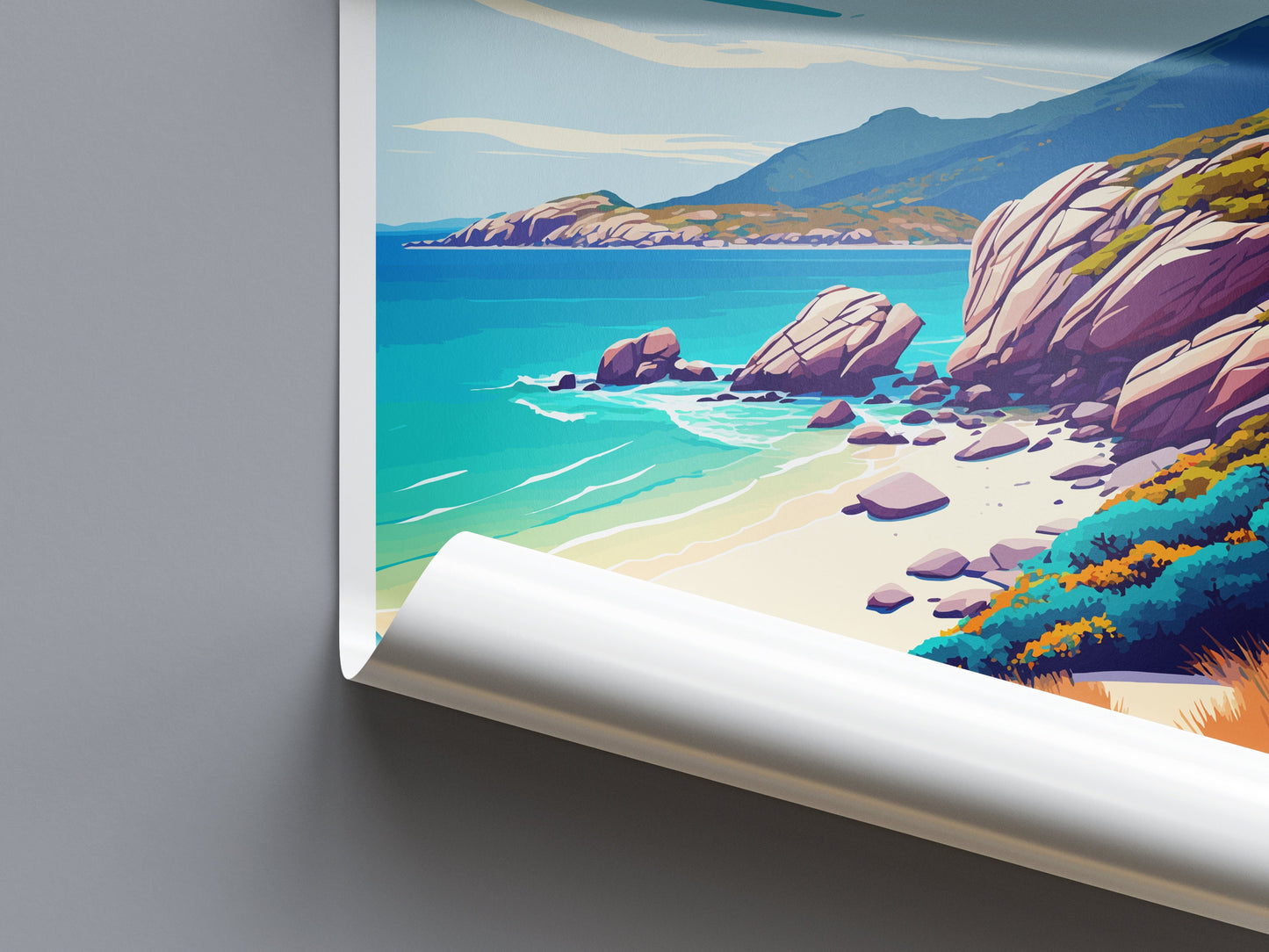 Wilsons Promontory Travel Print Wall Art Wilsons Promontory Wall Hanging Home Décor Wilsons Promontory Gift Art Lovers Wall Art Australia