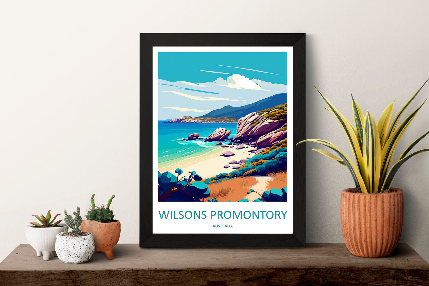 Wilsons Promontory Travel Print Wall Art Wilsons Promontory Wall Hanging Home Décor Wilsons Promontory Gift Art Lovers Wall Art Australia