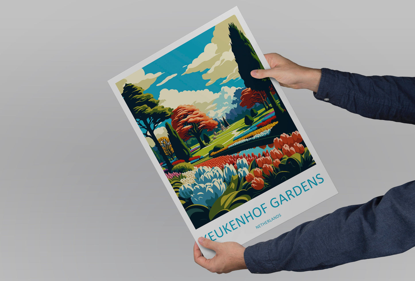 Keukenhof Gardens Travel Print Wall Art Keukenhof Gardens Wall Hanging Home Décor Keukenhof Gardens Gift Art Lovers Netherlands Art Lover