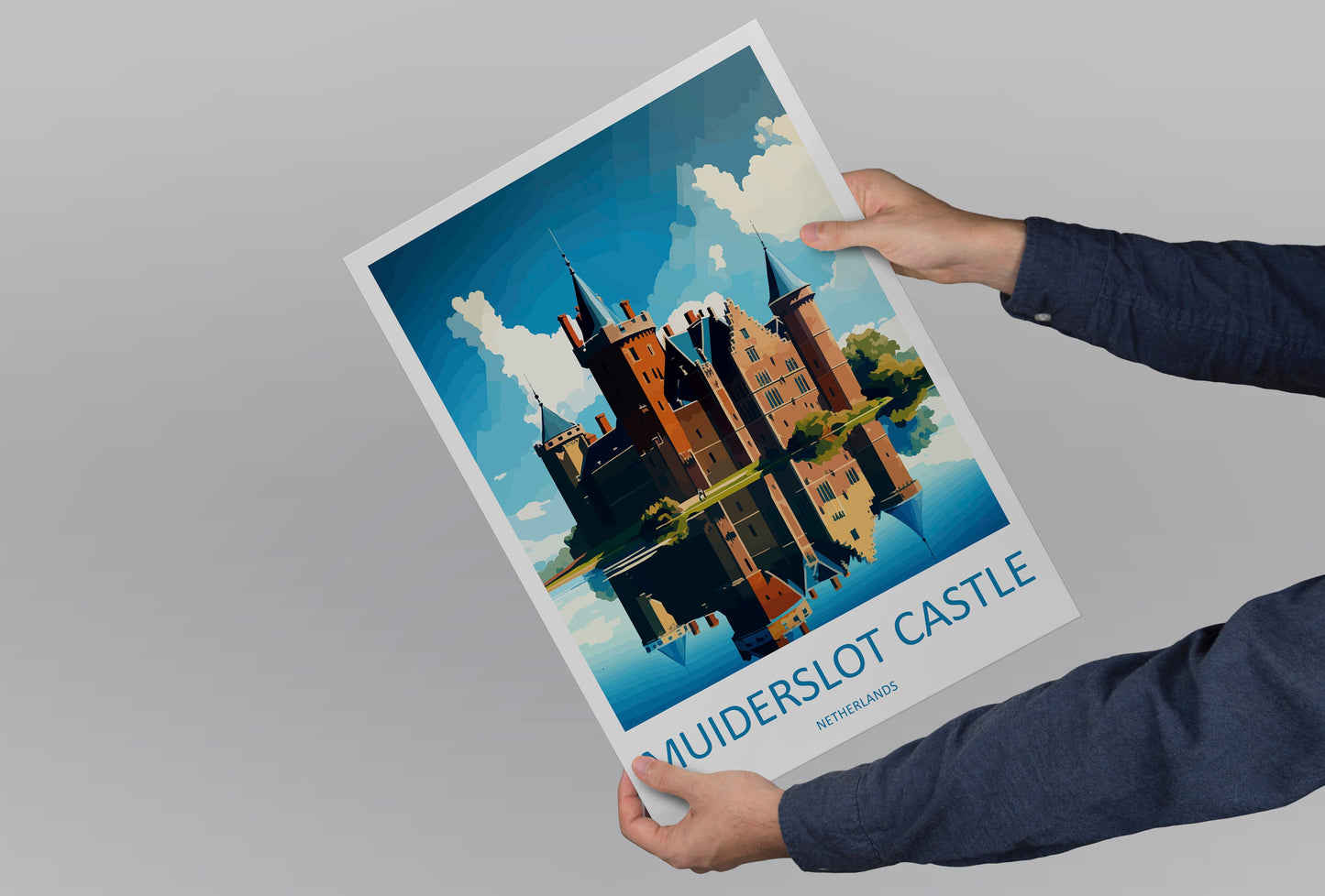 Muiderslot Castle Travel Print Wall Art Muiderslot Castle Wall Hanging Home Décor Muiderslot Castle Gift Art Lovers Netherlands Art Lover