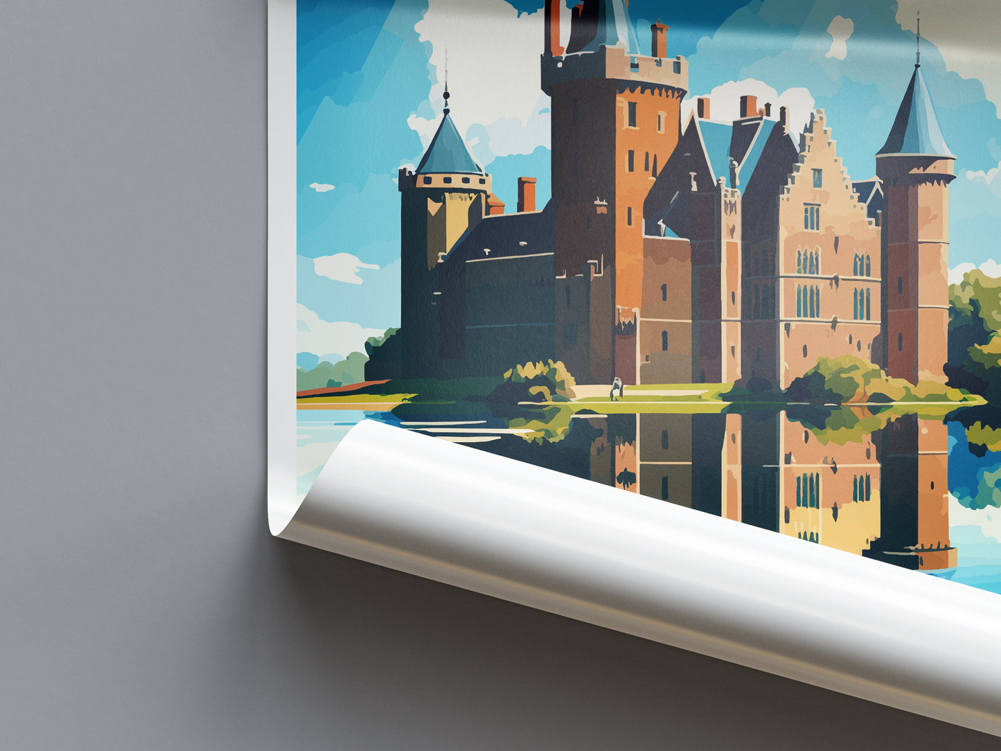 Muiderslot Castle Travel Print Wall Art Muiderslot Castle Wall Hanging Home Décor Muiderslot Castle Gift Art Lovers Netherlands Art Lover