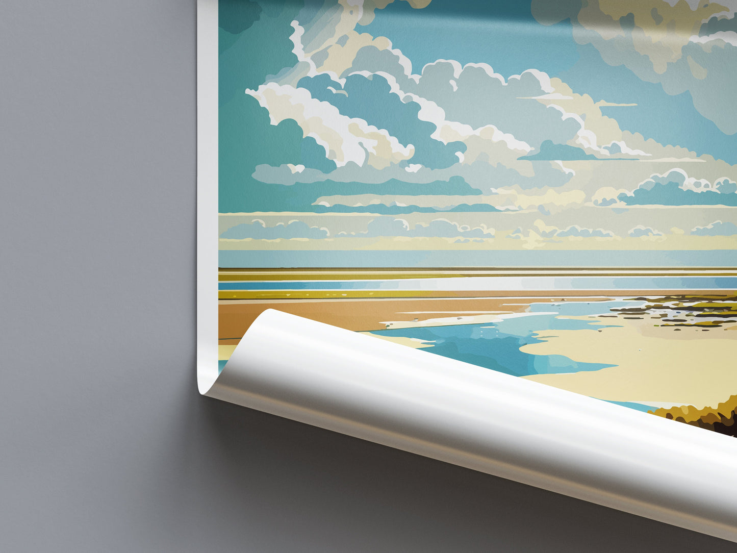 Wadden Sea Travel Print Wall Art Wadden Sea Wall Hanging Home Décor Wadden Sea Gift Art Lovers Netherlands Art Lover Gift Wadden Sea Travel