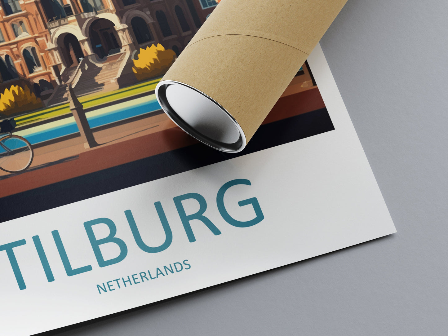 Tilburg Travel Print Wall Art Tilburg Wall Hanging Home Décor Tilburg Gift Art Lovers Netherlands Art Lover Gift Tilburg Travel Art