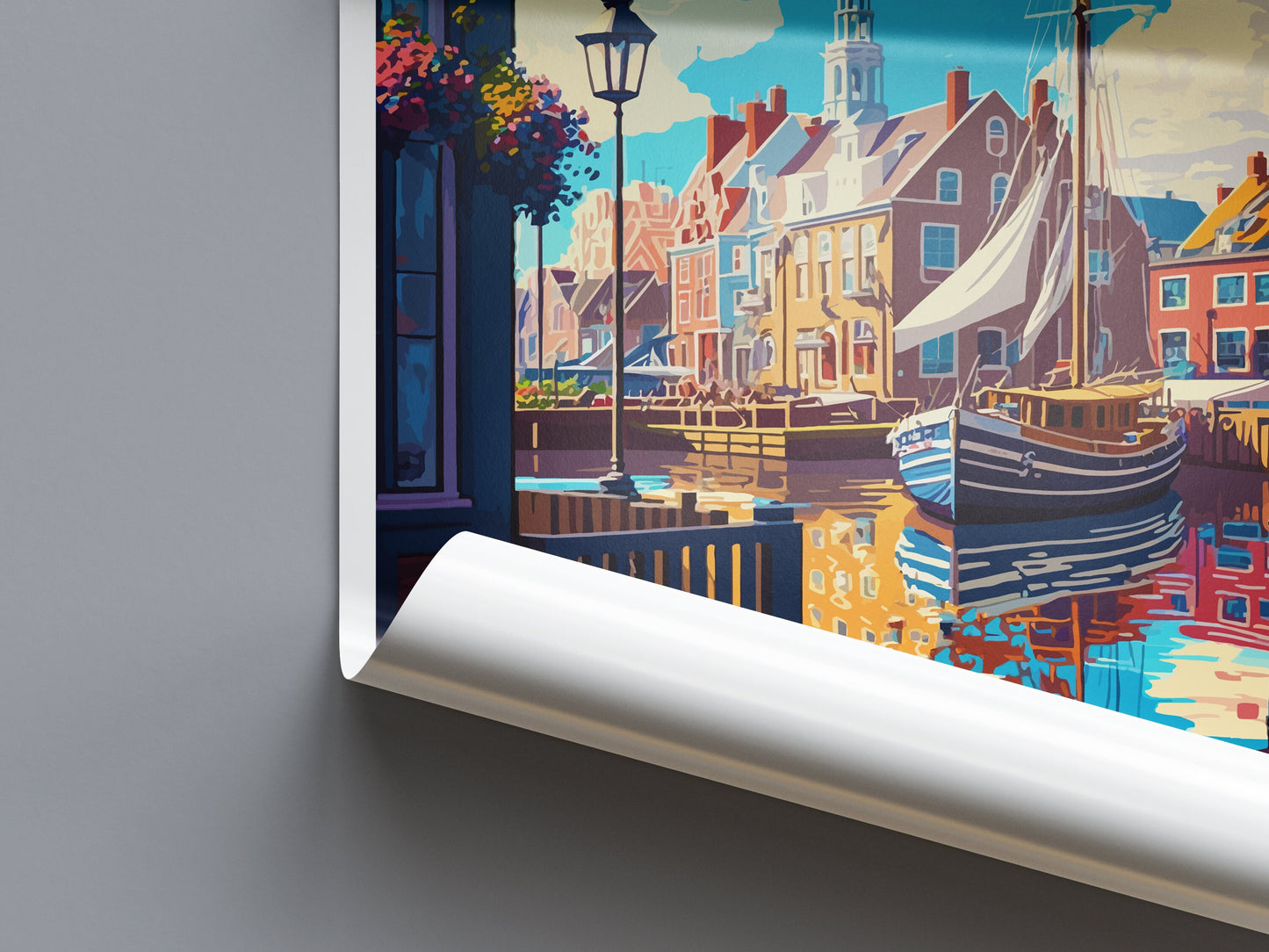 Dordrecht Travel Print Wall Art Dordrecht Wall Hanging Home Décor Dordrecht Gift Art Lovers Netherlands Art Lover Gift Dordrecht Travel Art