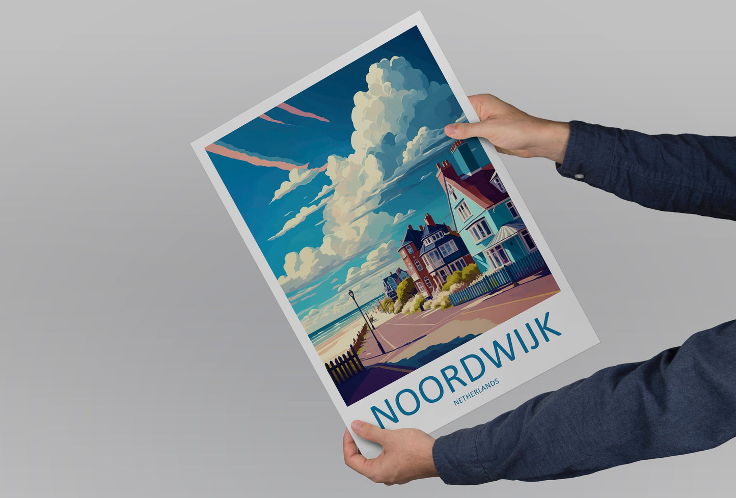 Noordwijk Travel Print Wall Art Noordwijk Wall Hanging Home Décor Noordwijk Gift Art Lovers Netherlands Art Lover Gift Noordwijk Art