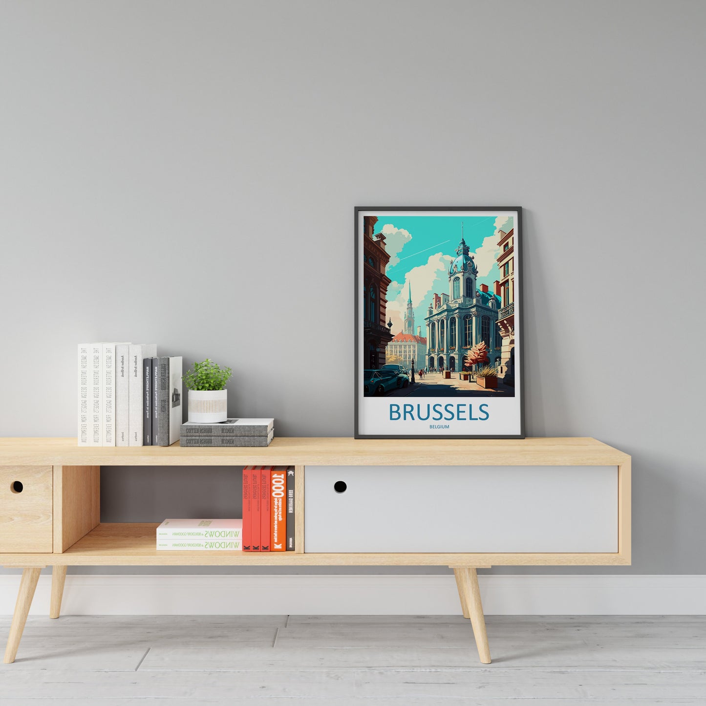Brussels Travel Print Wall Art Brussels Wall Hanging Home Décor Brussels Gift Art Lovers Belgium Art Lover Gift Brussels Wall Décor