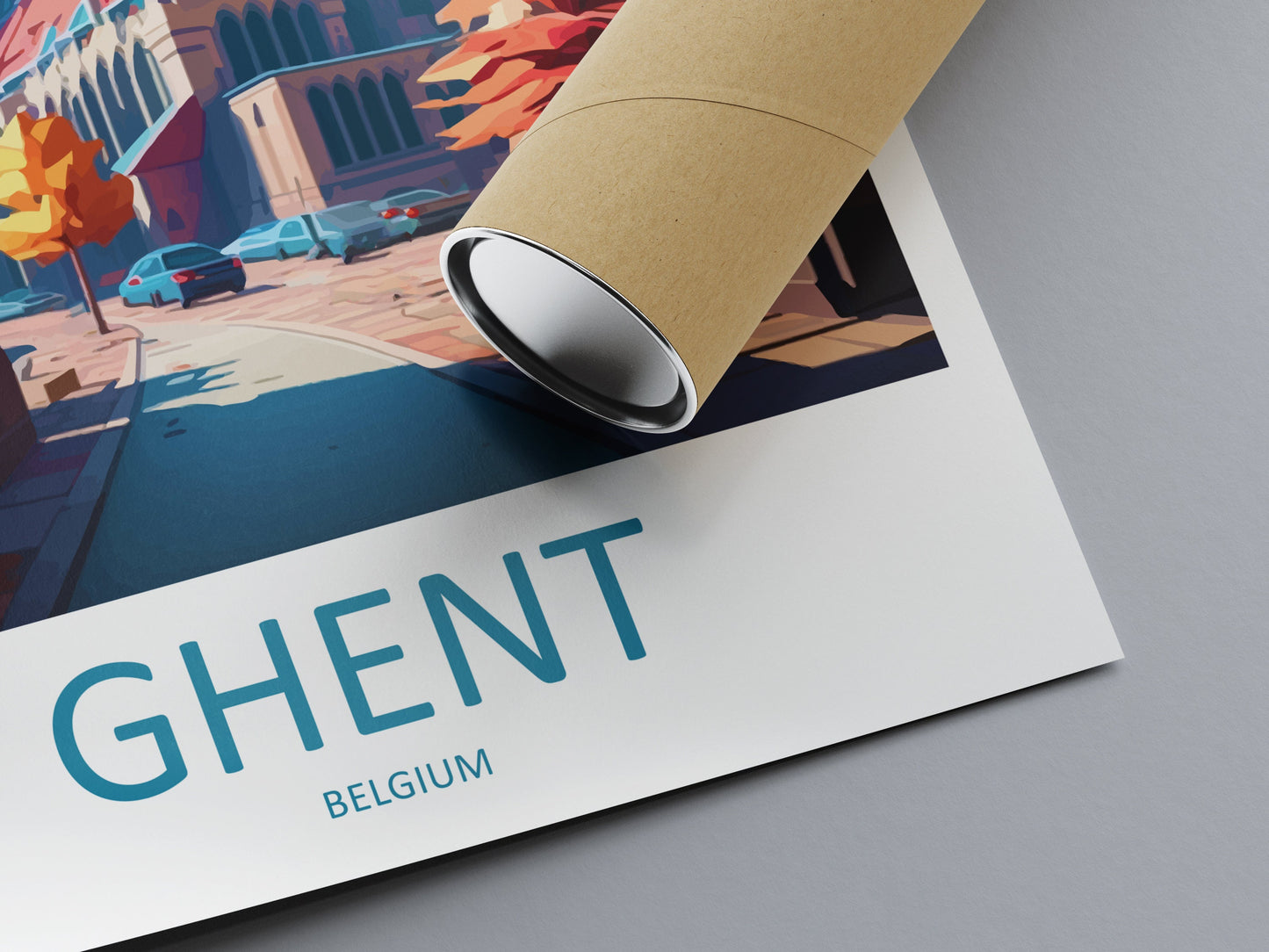 Ghent Travel Print Wall Art Ghent Wall Hanging Home Décor Ghent Gift Art Lovers Belgium Art Lover Gift Ghent Wall Décor