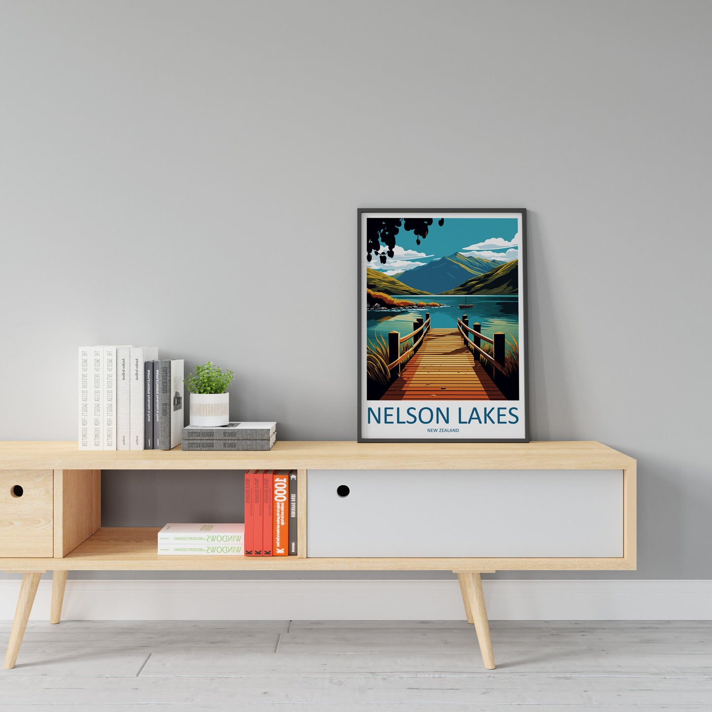 Nelson Lakes Travel Print Wall Art Nelson Lakes Wall Hanging Home Décor Nelson Lakes Gift Art Lovers New Zealand Art Lover Gift Print Art