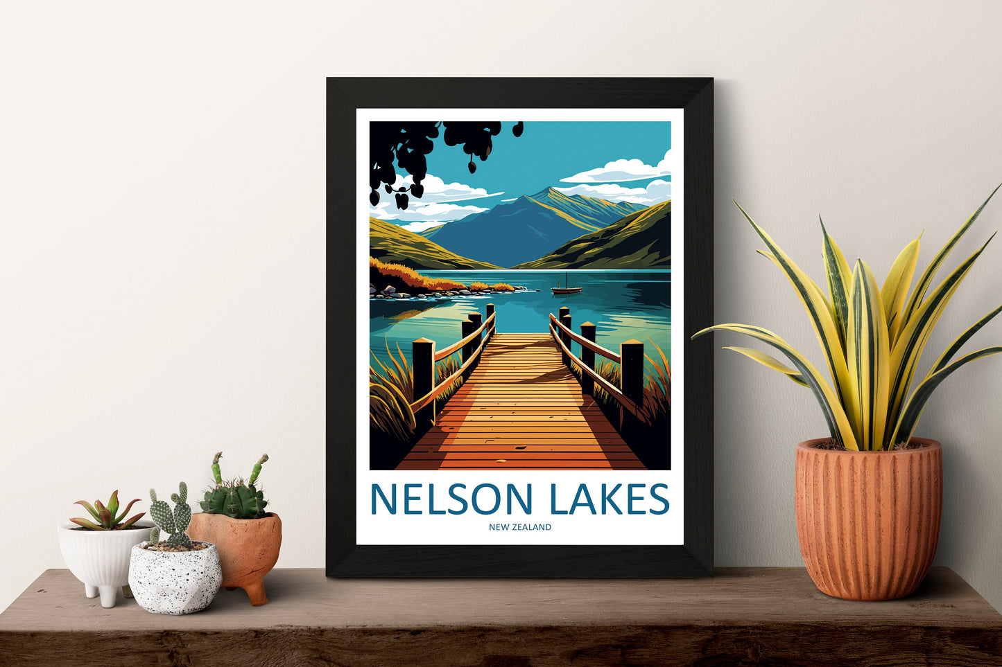 Nelson Lakes Travel Print Wall Art Nelson Lakes Wall Hanging Home Décor Nelson Lakes Gift Art Lovers New Zealand Art Lover Gift Print Art
