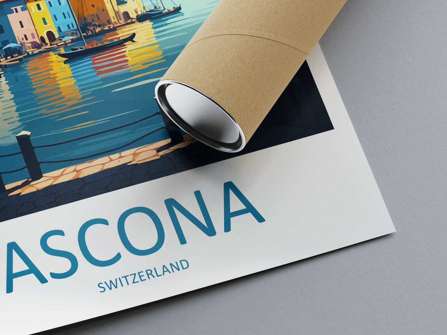 Ascona Travel Print Wall Art Ascona Wall Hanging Home Décor Ascona Gift Art Lovers Switzerland Art Lover Gift Ascona Travel Art