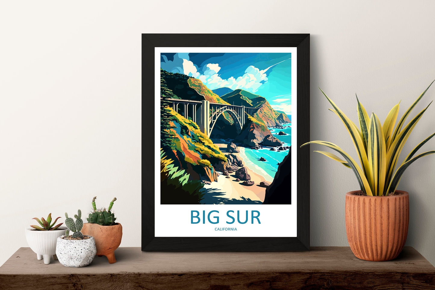 Big Sur National Park Travel Print Wall Art Big Sur Wall Hanging Home Décor Big Sur Gift Art Lovers California Lover Gift Big Sur Poster