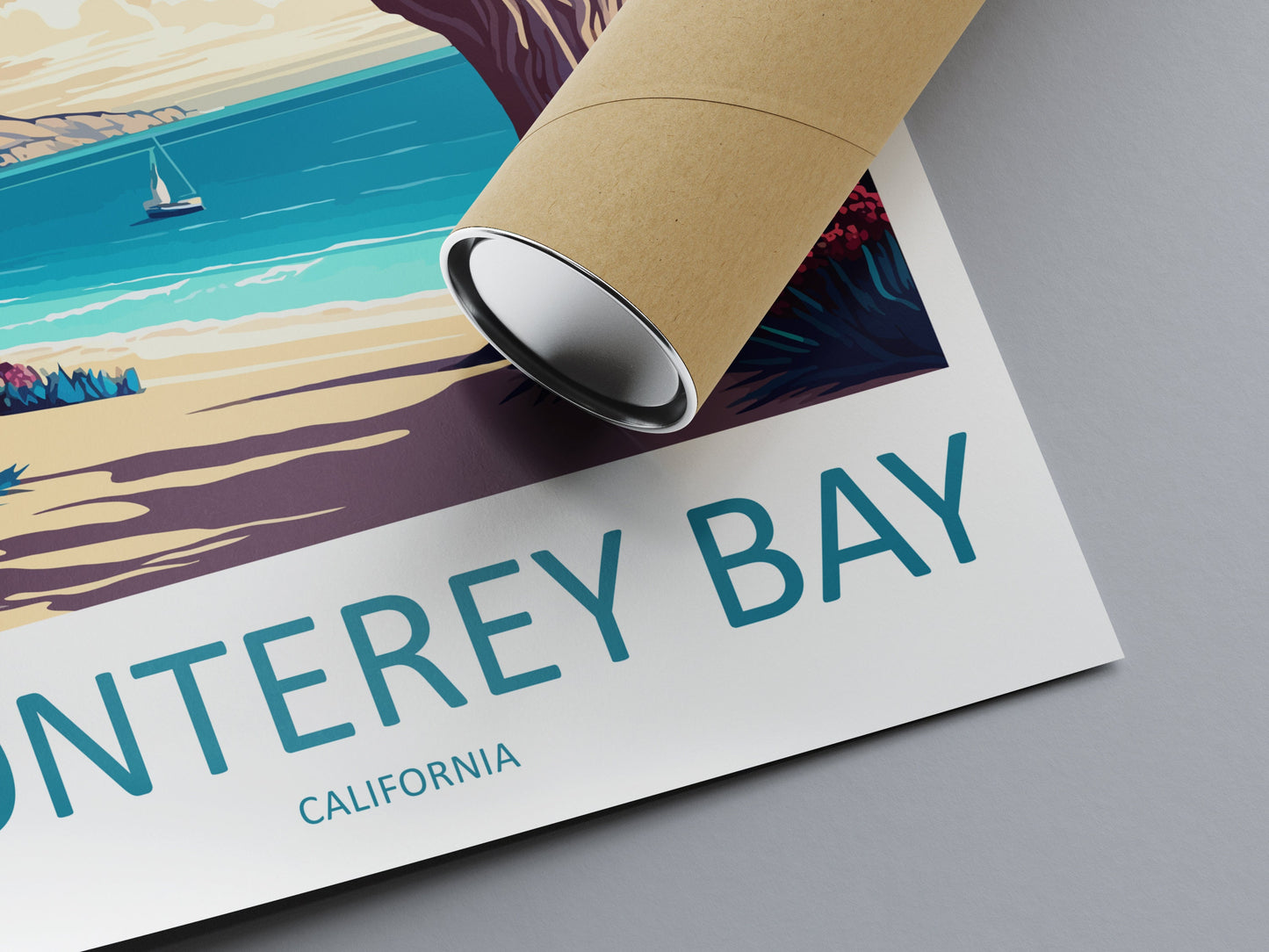 Monterey Bay Travel Print Wall Art Monterey Bay Wall Hanging Home Décor Monterey Bay Gift Art Lovers California Art Lover Gift Monterey Bay