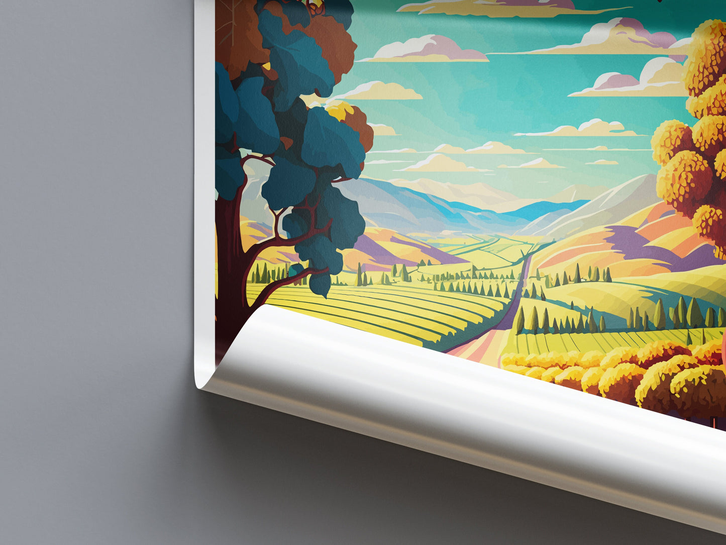 Napa Valley Travel Print Wall Art Napa Valley Wall Hanging Home Décor Napa Valley Gift Art Lovers California Art Lover Gift Napa Valley