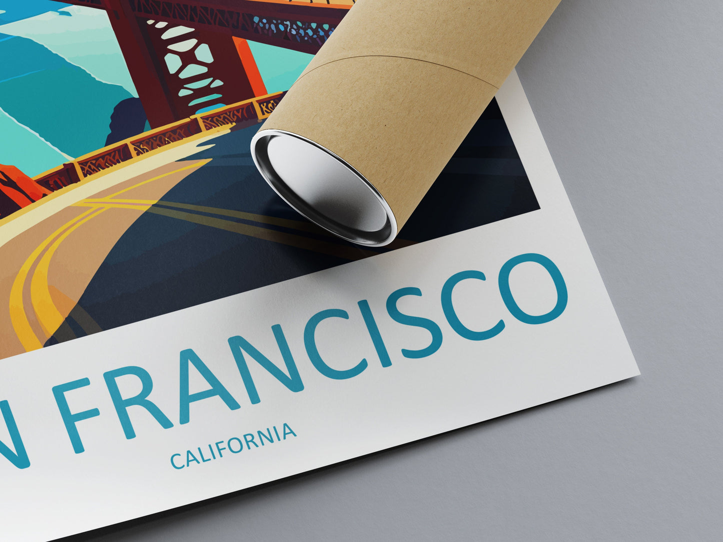 San Francisco Golden Gate Travel Print Wall Art San Francisco Wall Hanging Home Décor San Francisco Gift Art Lovers California Art Lover