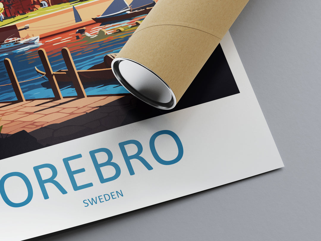 Orebro Travel Print Wall Art Orebro Wall Hanging Home Décor Orebro Gift Art Lovers Sweden Art Lover Gift Orebro Travel Art Poster Orebro