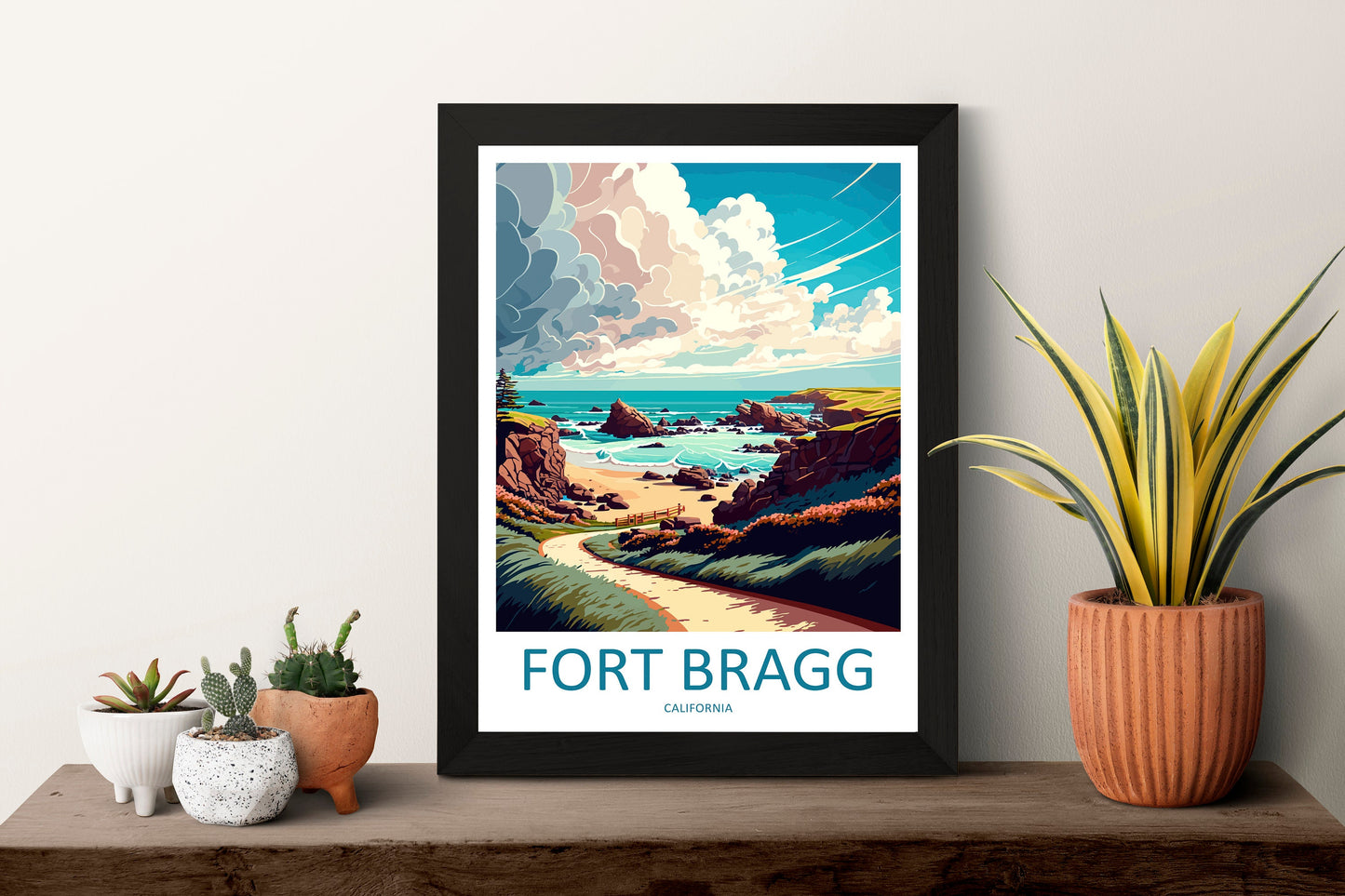 Fort Bragg Travel Print Wall Art Fort Bragg Wall Hanging Home Décor Fort Bragg Gift Art Lovers California Art Lover Gift Fort Bragg