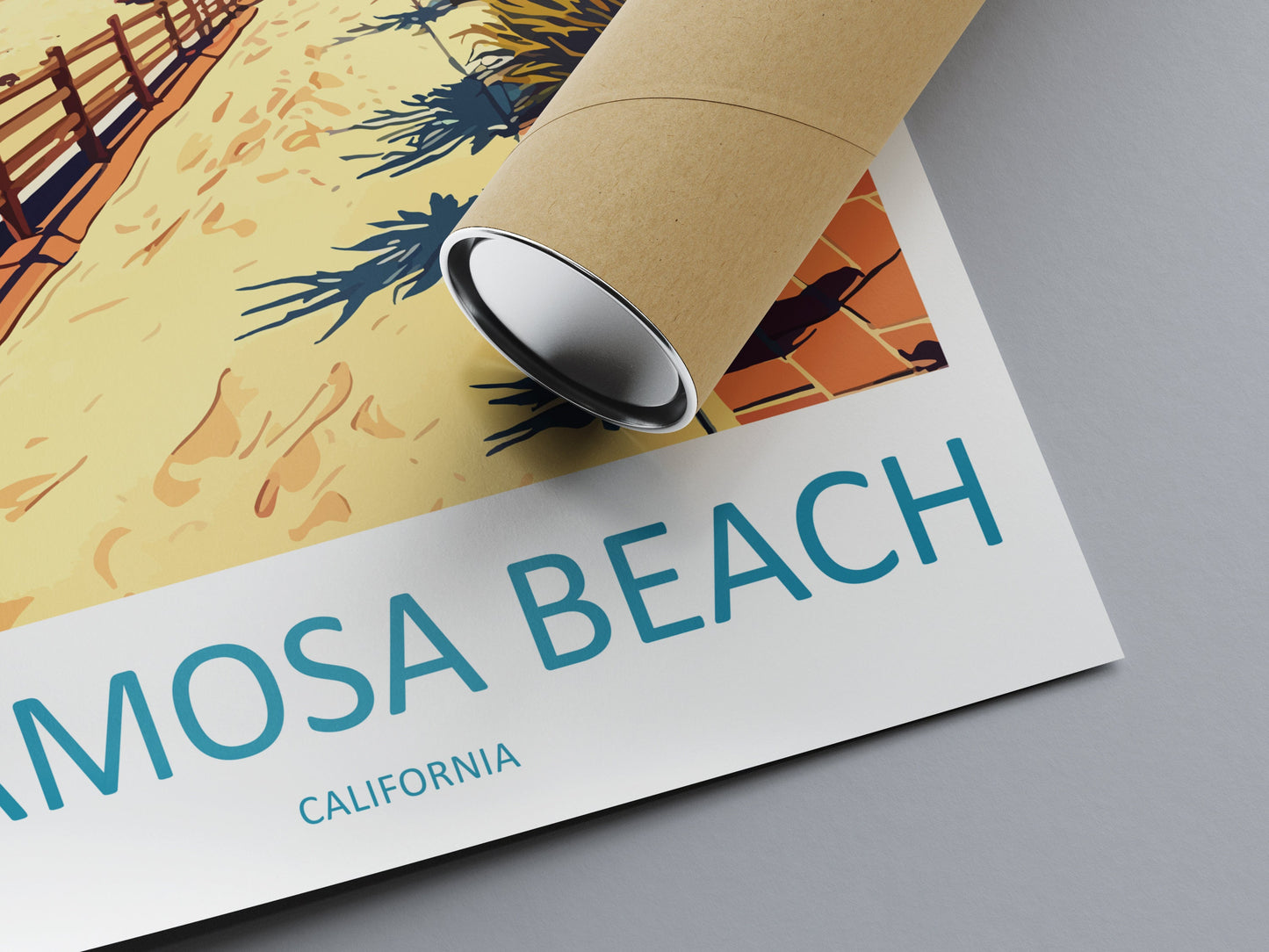 Hermosa Beach Travel Print Wall Art Hermosa Beach Wall Hanging Home Décor Hermosa Beach Gift Art Lovers California Art Lover Gift