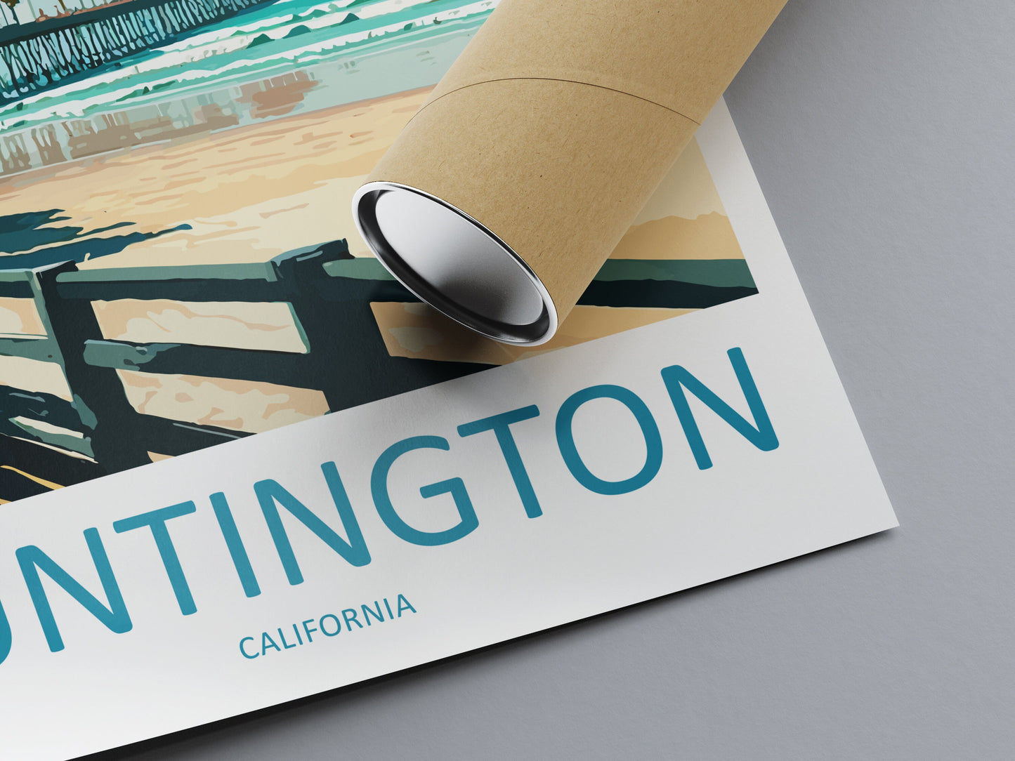 Huntington Beach Travel Print Wall Art Huntington Beach Wall Hanging Home Décor Huntington Beach Gift Art Lovers California Art Lover Gift