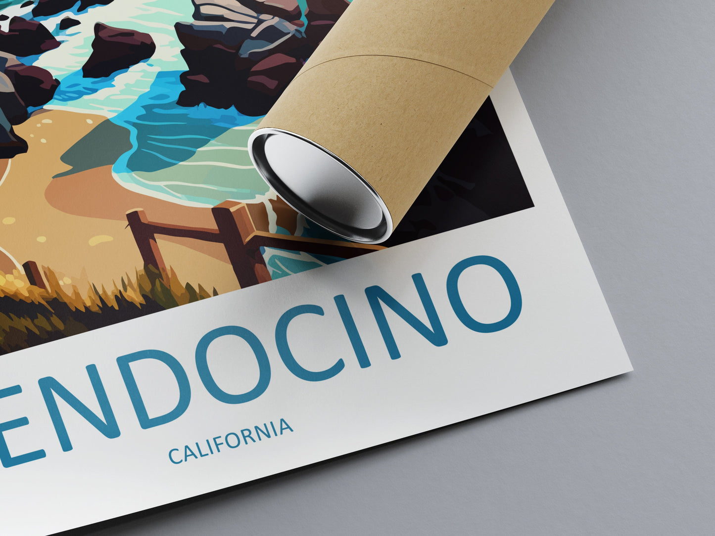 Mendocino Travel Print Wall Art Mendocino Wall Hanging Home Décor Mendocino Gift Art Lovers California Art Lover Gift Mendocino Art Print