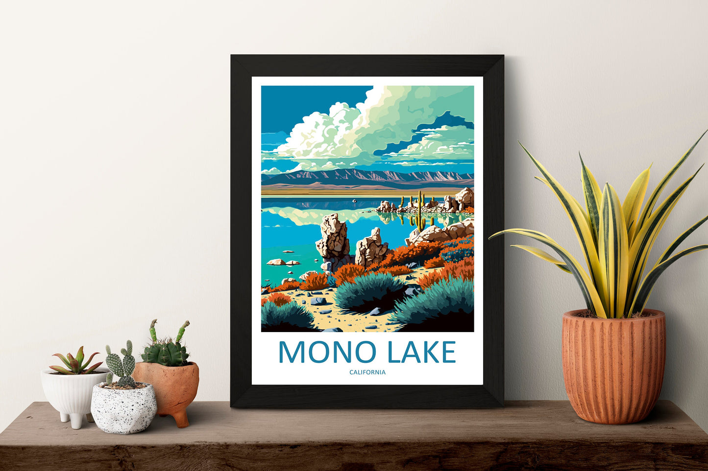 Mono Lake Travel Print Wall Art Mono Lake Wall Hanging Home Décor Mono Lake Gift Art Lovers California Art Lover Gift Mono Lake Art Print
