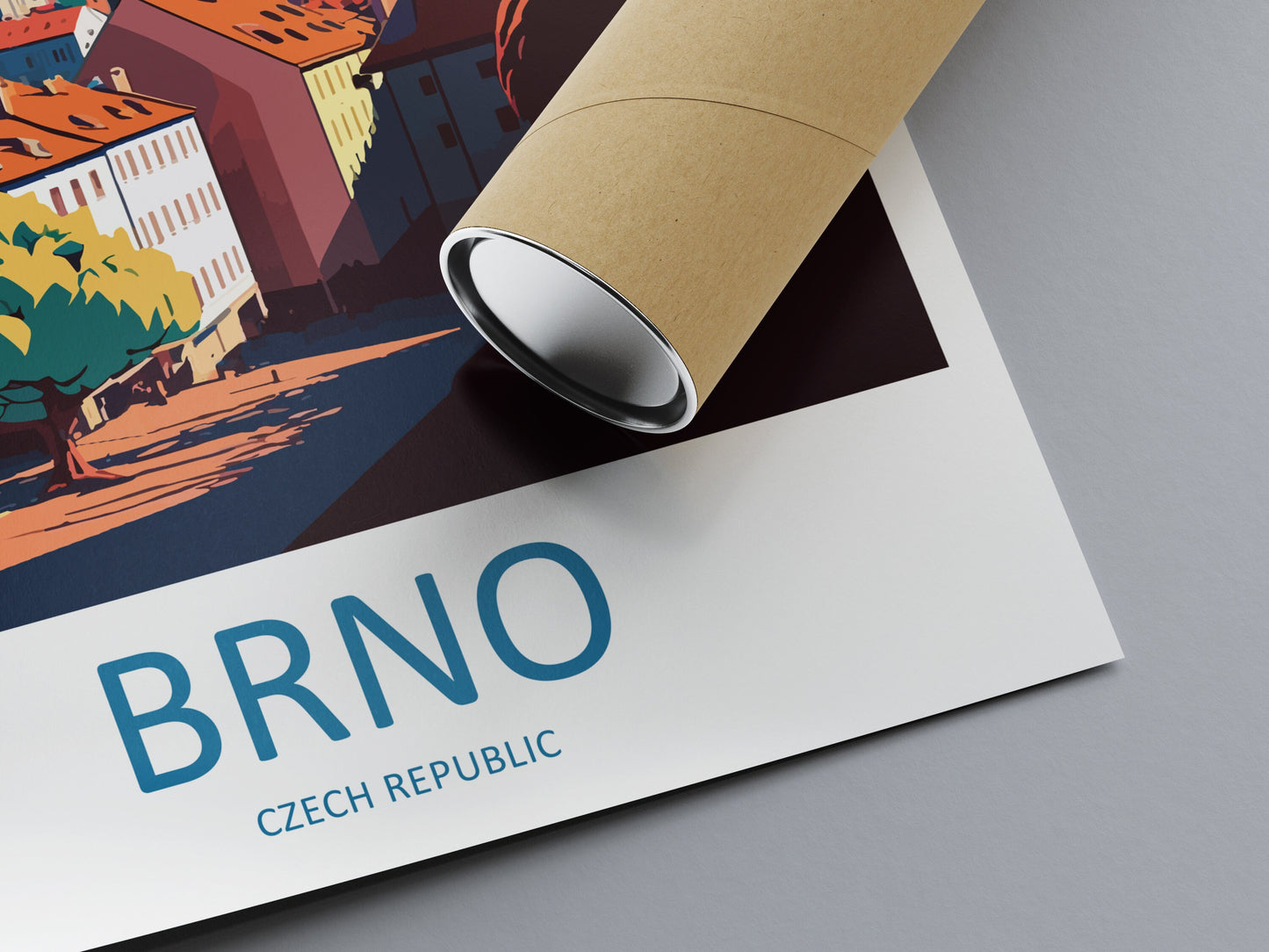 Brno Travel Print Wall Art Brno Wall Hanging Home Décor Brno Gift Art Lovers Czech Republic Art Lover Gift Brno Travel Art Poster