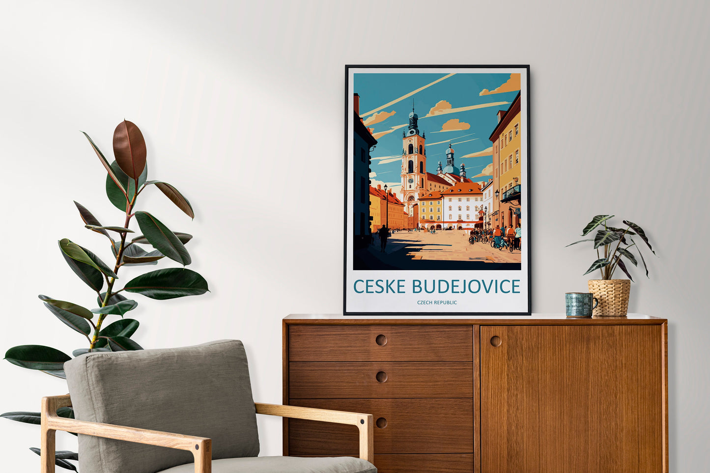 Ceske Budejovice Travel Print Wall Art Ceske Budejovice Wall Hanging Home Décor Ceske Budejovice Gift Art Lovers Czech Republic Art Lover