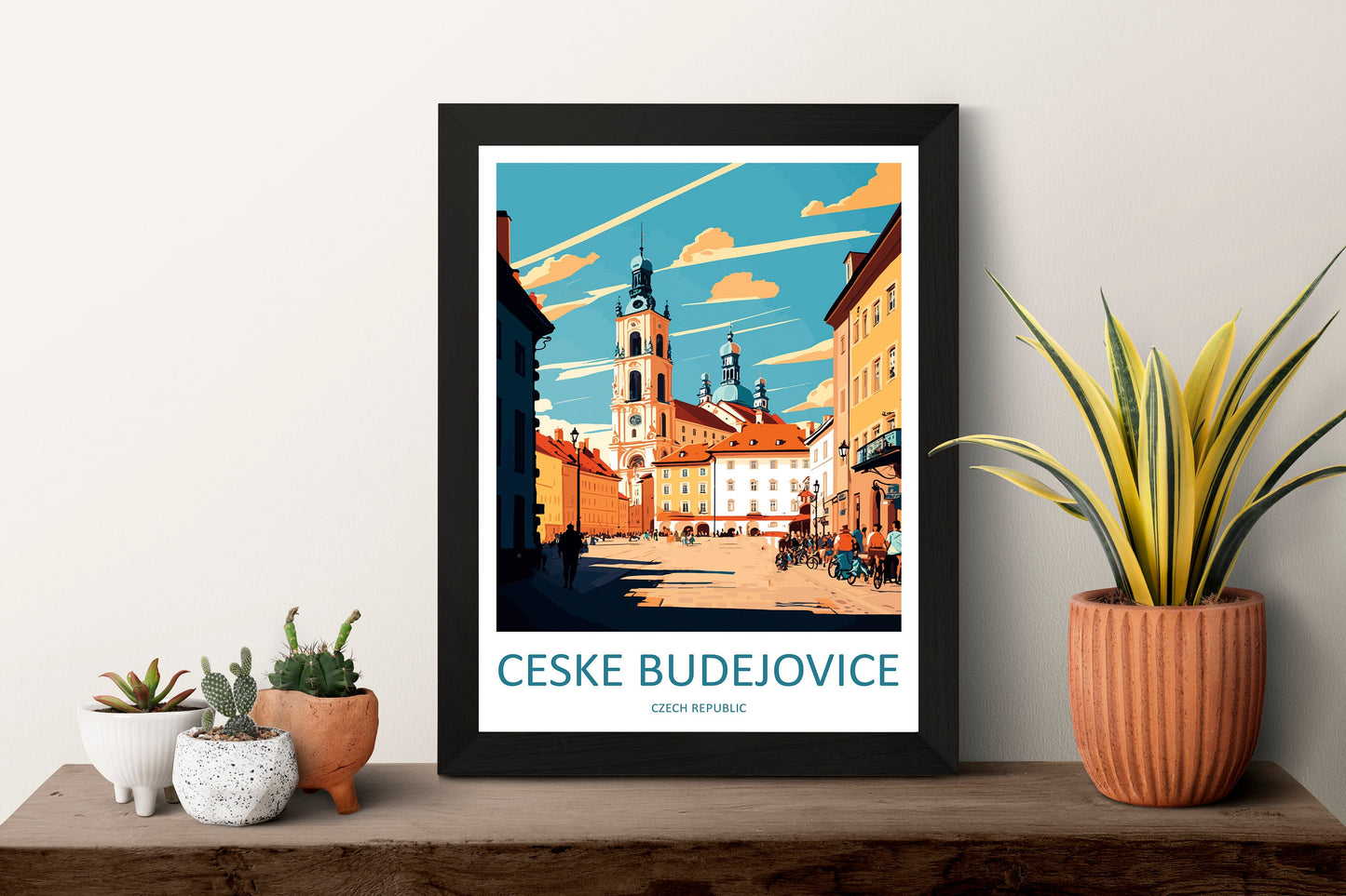 Ceske Budejovice Travel Print Wall Art Ceske Budejovice Wall Hanging Home Décor Ceske Budejovice Gift Art Lovers Czech Republic Art Lover