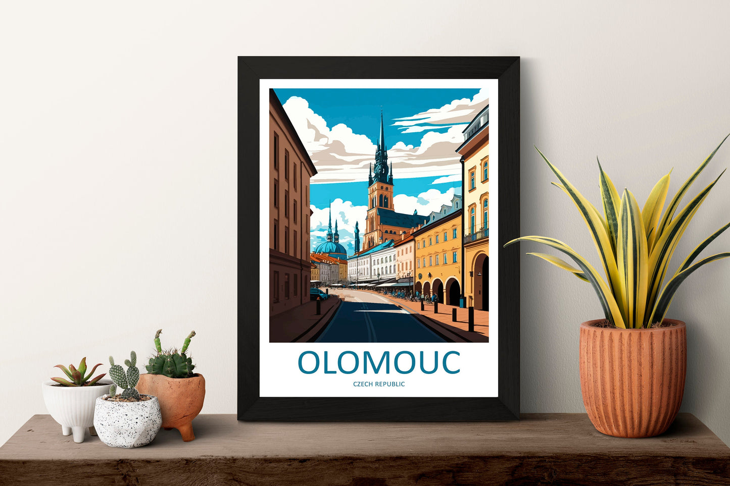 Olomouc Travel Print Wall Art Olomouc Wall Hanging Home Décor Olomouc Gift Art Lovers Czech Republic Art Lover Gift Olomouc Art Decor