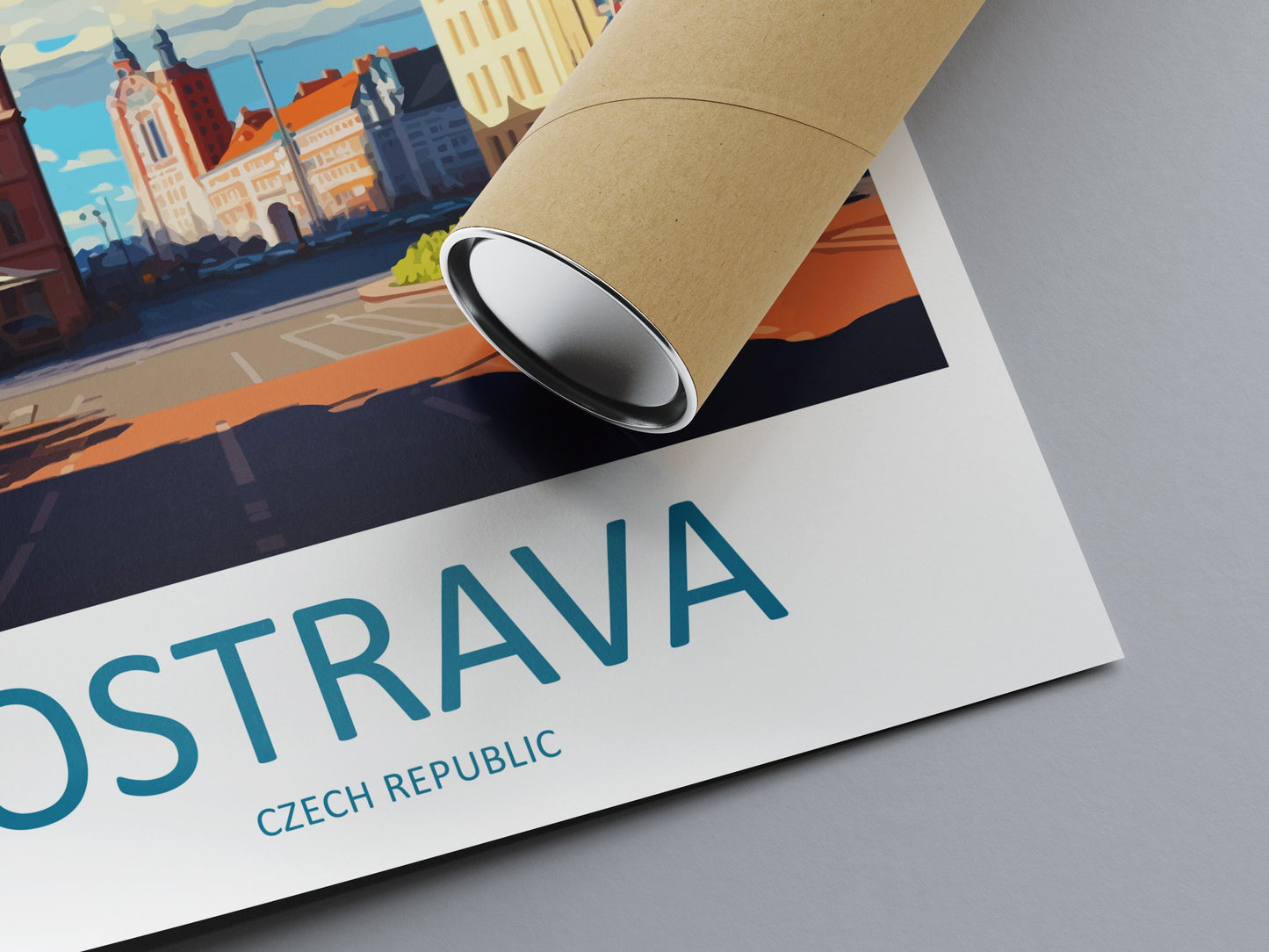 Ostrava Travel Print Wall Art Ostrava Wall Hanging Home Décor Ostrava Gift Art Lovers Czech Republic Art Lover Gift Ostrava Art Decor