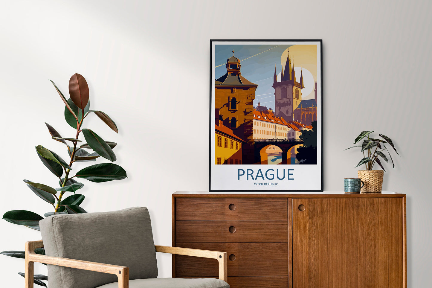 Prague Travel Print Wall Art Prague Wall Hanging Home Décor Prague Gift Art Lovers Czech Republic Art Lover Gift Prague Art Decor