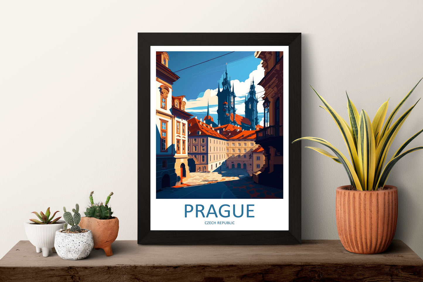Prague Travel Print Wall Art Prague Wall Hanging Home Décor Prague Gift Art Lovers Czech Republic Art Lover Gift Prague Art Decor