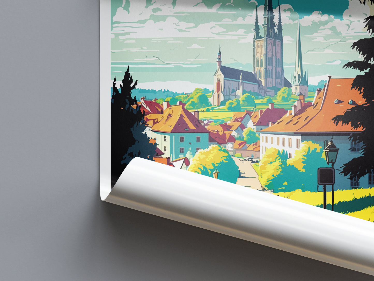 Tabor Travel Print Wall Art Tabor Wall Hanging Home Décor Tabor Gift Art Lovers Czech Republic Art Lover Gift Tabor Art Decor