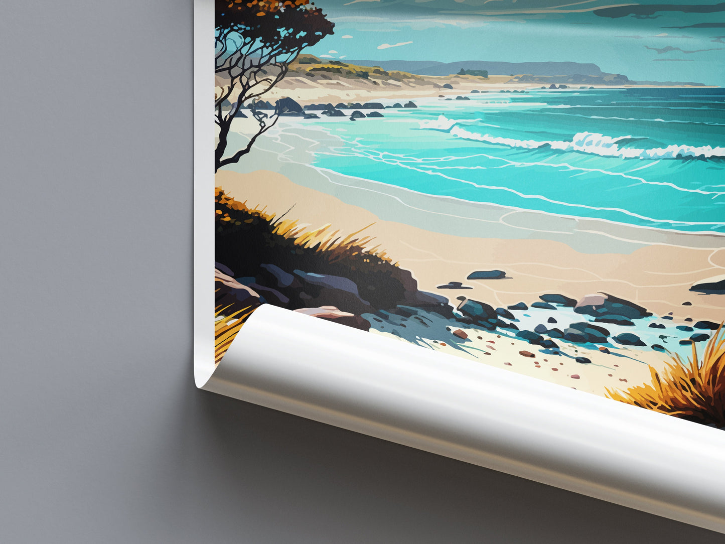 Carmel Beach Travel Print Wall Art Carmel Beach Wall Hanging Home Décor Carmel Beach Gift Art Lovers California Art Lover Gift