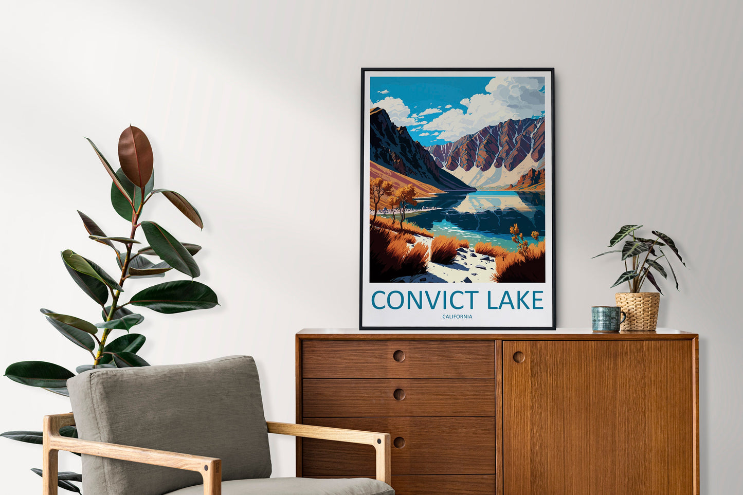 Convict Lake Travel Print Wall Art Convict Lake Wall Hanging Home Décor Convict Lake Gift Art Lovers California Art Lover Gift Convict Lake