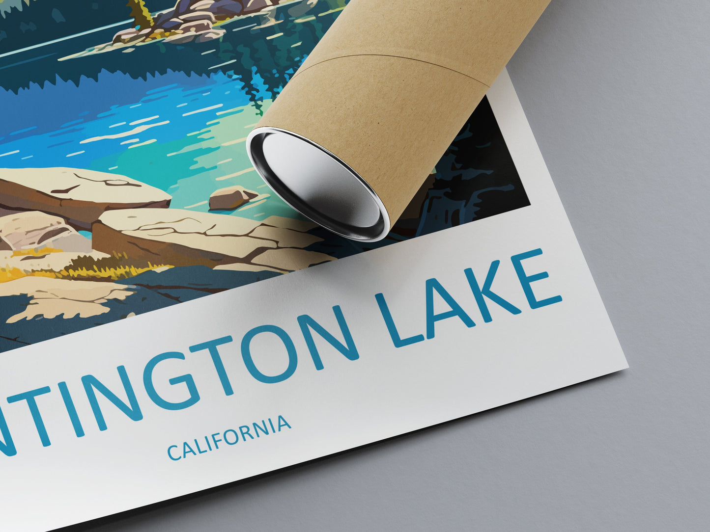 Huntington Lake Travel Print Wall Art Huntington Lake Wall Hanging Home Décor Huntington Lake Gift Art Lovers California Art Lover Gift