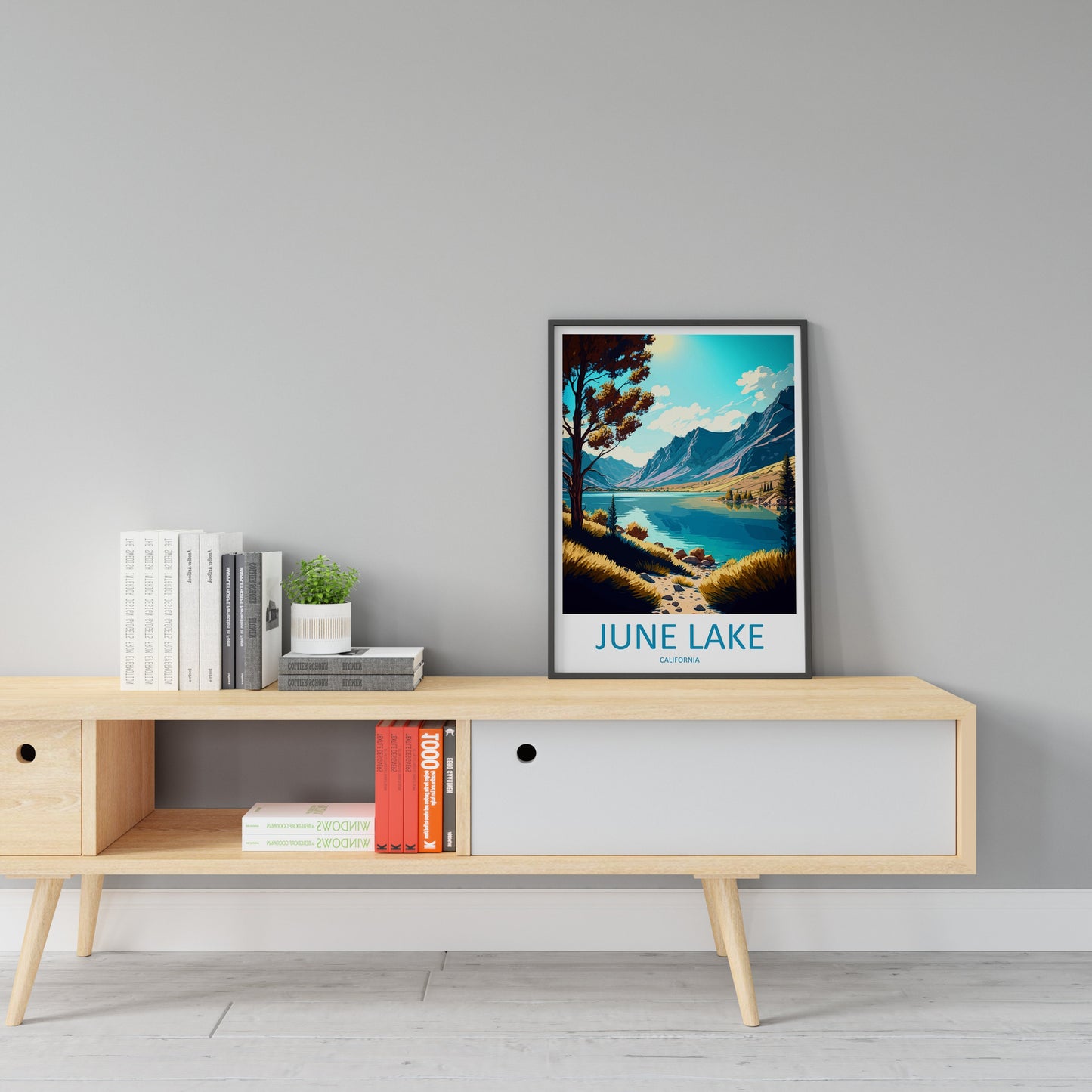 June Lake Travel Print Wall Art June Lake Wall Hanging Home Décor June Lake Gift Art Lovers California Art Lover Gift June Lake Wall Art