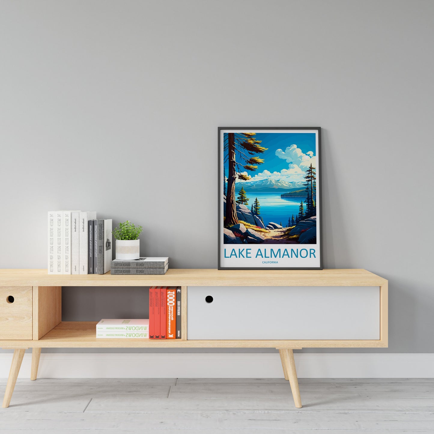 Lake Almanor Travel Print Wall Art Lake Almanor Wall Hanging Home Décor Lake Almanor Gift Art Lovers California Art Lover Gift Lake Almanor