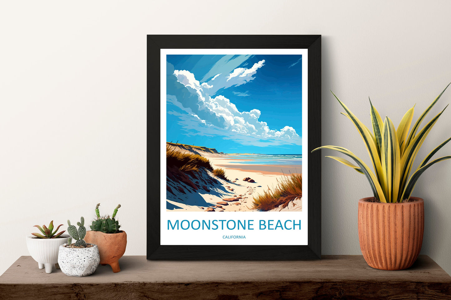 Moonstone Beach Travel Print Wall Art Moonstone Beach Wall Hanging Home Décor Moonstone Beach Gift Art Lovers California Art Lover Gift