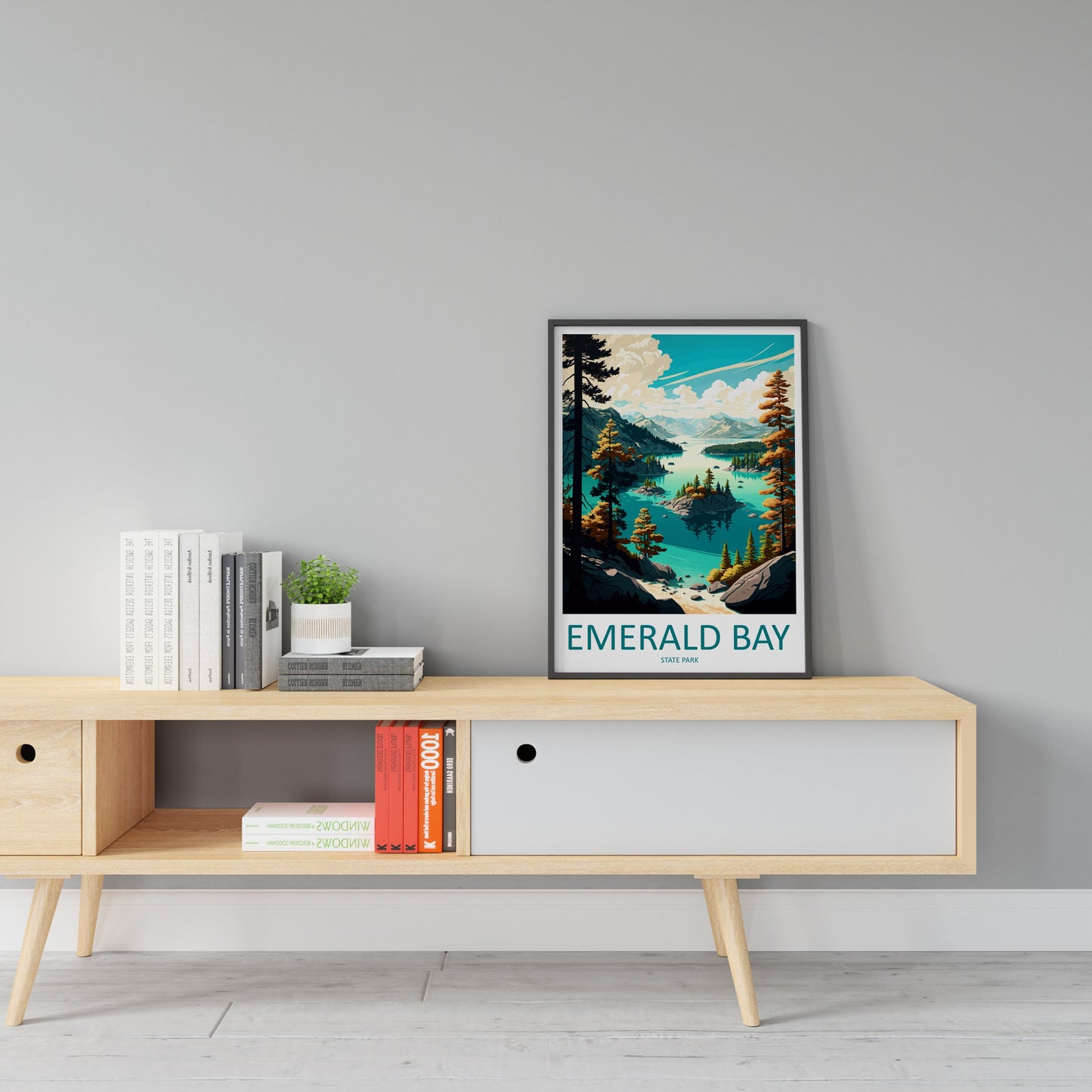 Emerald Bay State Park Travel Print Wall Art Emerald Bay Wall Hanging Home Décor Emerald Bay Gift Art Lovers California Art Lover Gift Print
