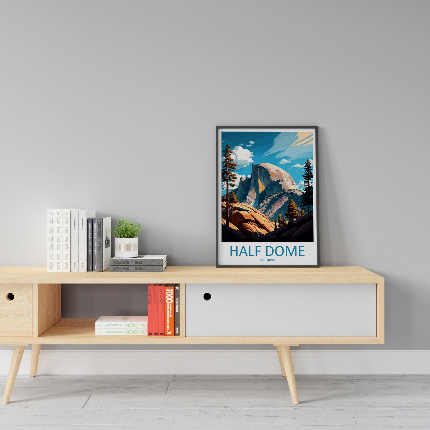 Half Dome Yosemite Travel Print Wall Art Half Dome Wall Hanging Home Décor Half Dome Gift Art Lovers California Art Lover Gift Print