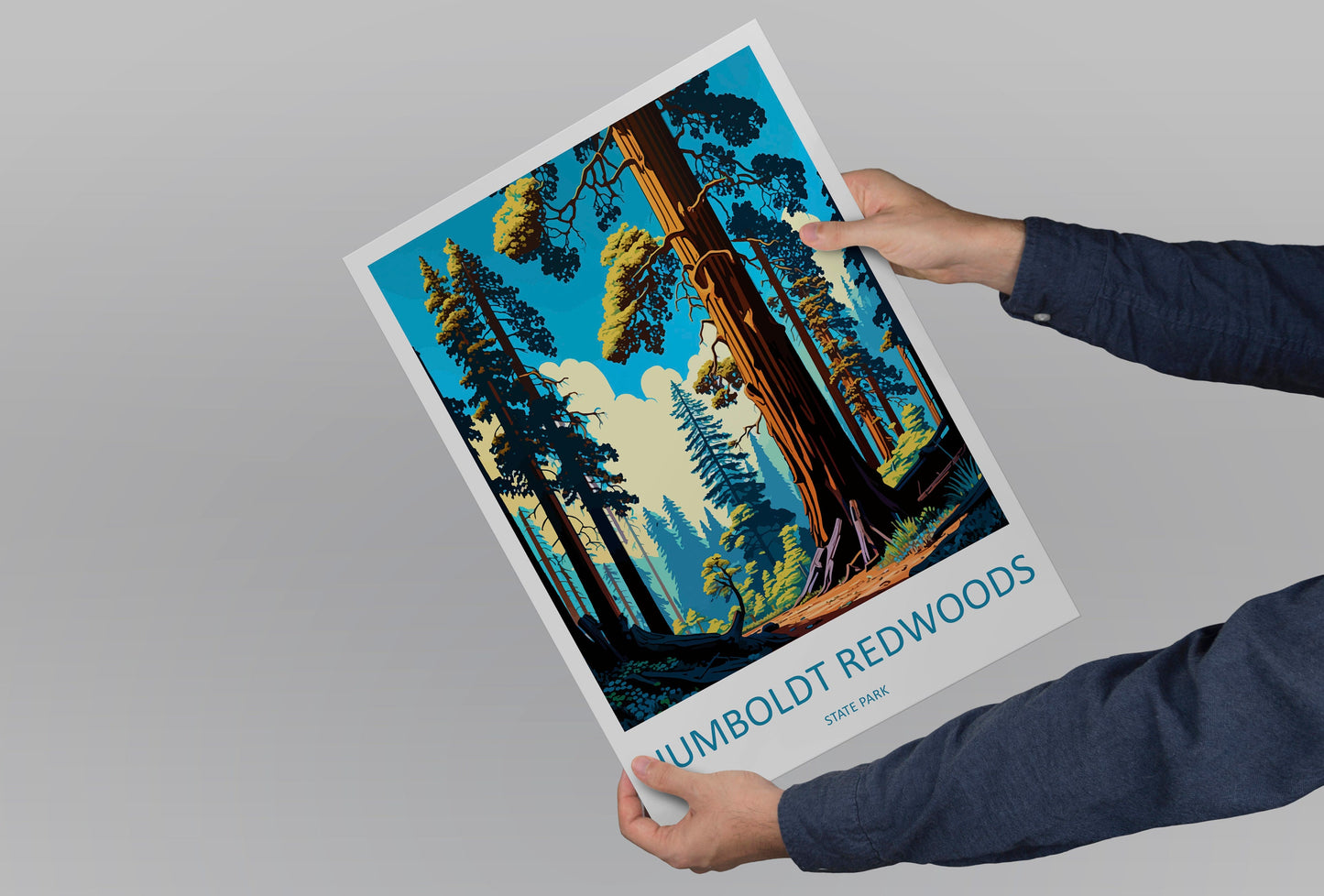 Humboldt Redwoods State Park Travel Print Wall Art Humboldt Redwoods Wall Hanging Home Décor Humboldt Redwoods Gift Art Lovers California