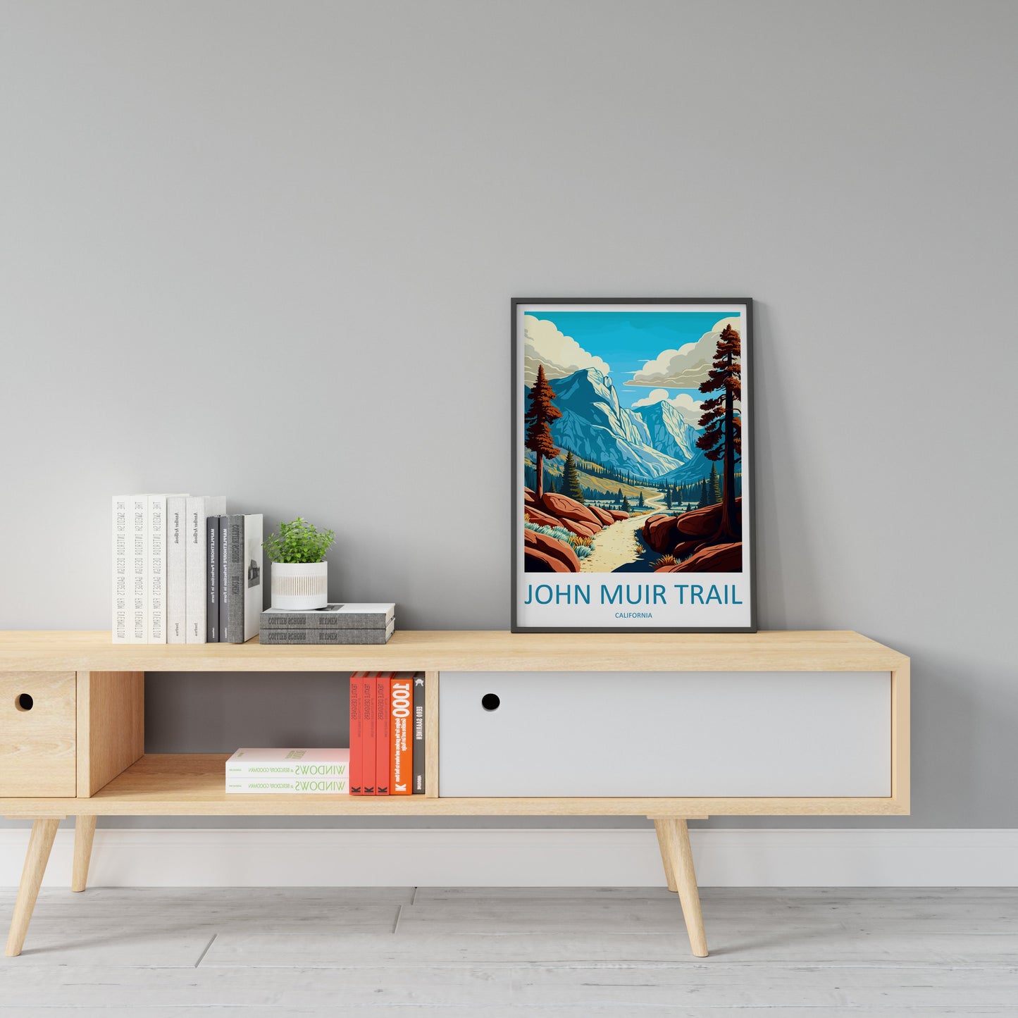 John Muir Trail Travel Print Wall Art John Muir Trail Wall Hanging Home Décor John Muir Gift Art Lovers California Art Lover Gift Print
