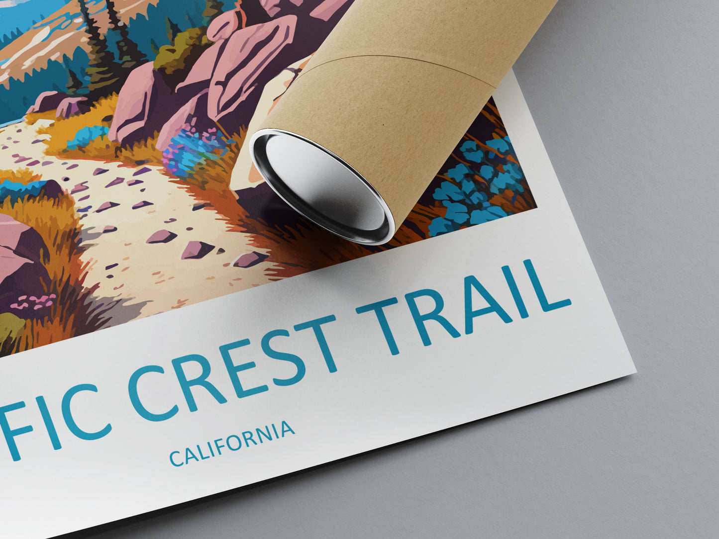 Pacific Crest Trail Travel Print Wall Art Pacific Crest Trail Wall Hanging Home Décor Pacific Crest Trail Gift Art Lovers California Art