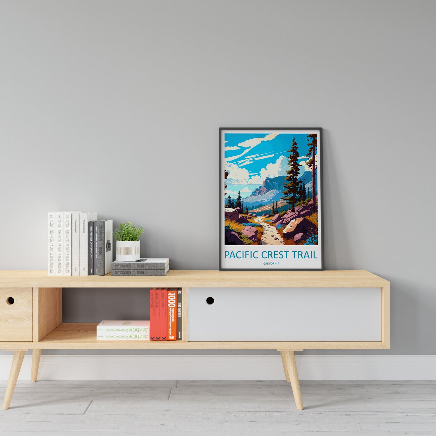 Pacific Crest Trail Travel Print Wall Art Pacific Crest Trail Wall Hanging Home Décor Pacific Crest Trail Gift Art Lovers California Art