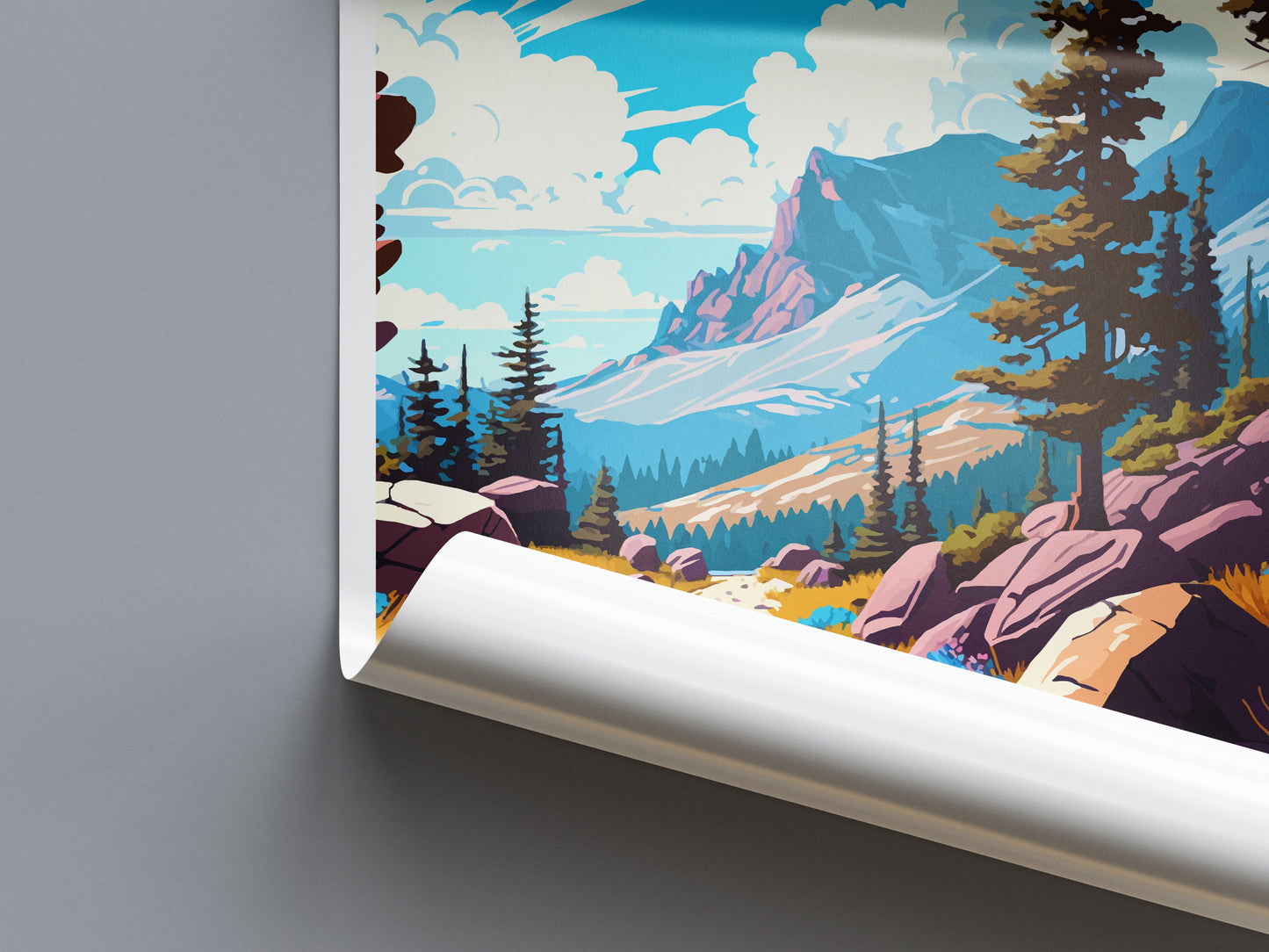 Pacific Crest Trail Travel Print Wall Art Pacific Crest Trail Wall Hanging Home Décor Pacific Crest Trail Gift Art Lovers California Art