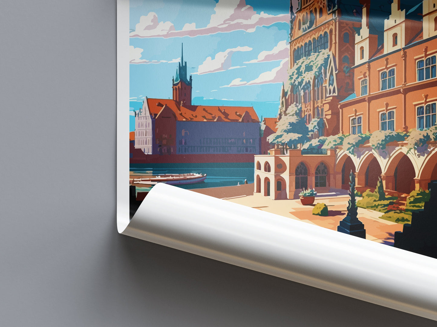 Torun Travel Print Wall Art Torun Wall Hanging Home Décor Torun Gift Art Lovers Poland Art Lover Gift Torun Travel Wall Art