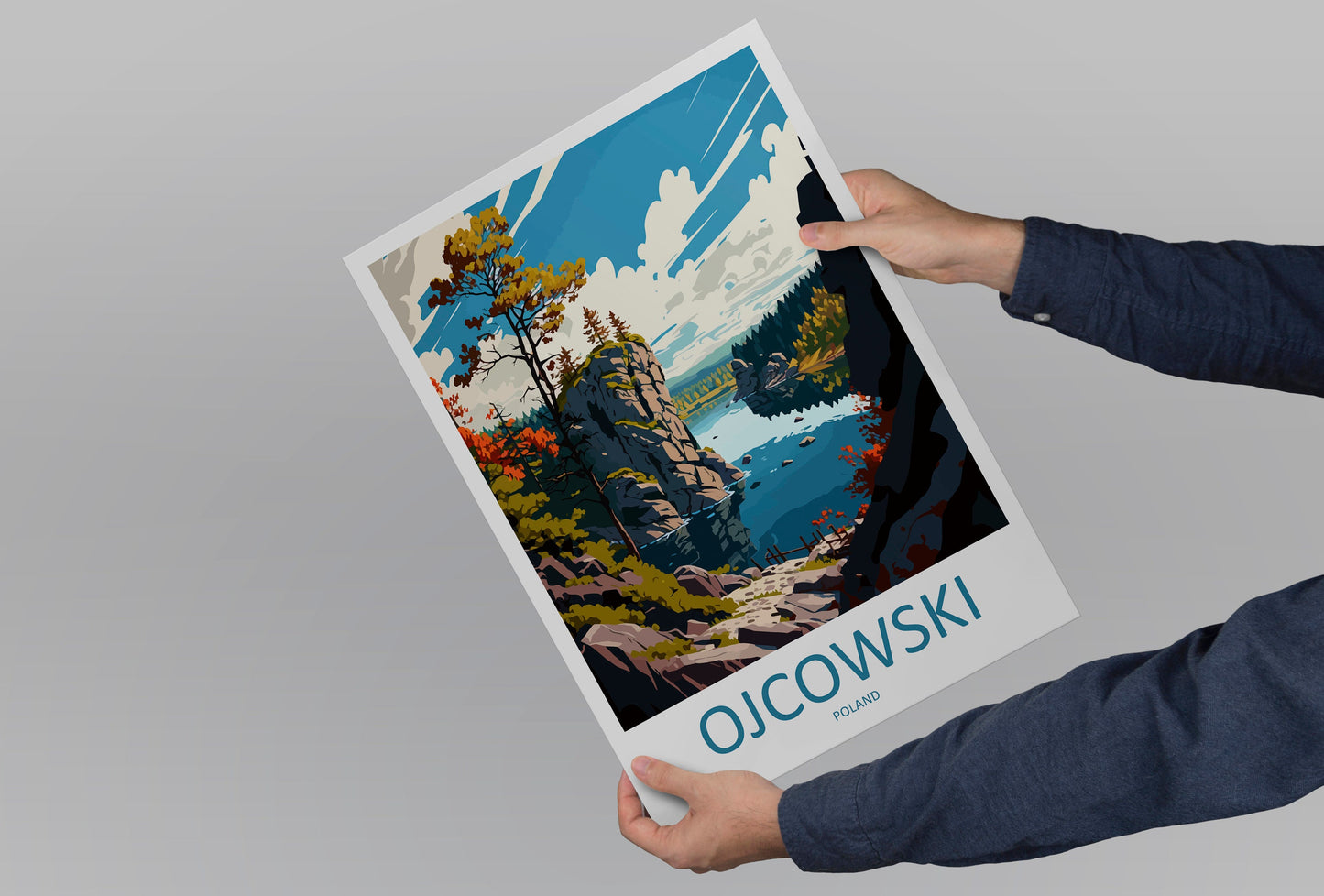 Ojcowski National Park Travel Print Wall Art Ojcowski National Park Wall Hanging Home Décor Ojcowski National Park Gift Art Lovers Poland