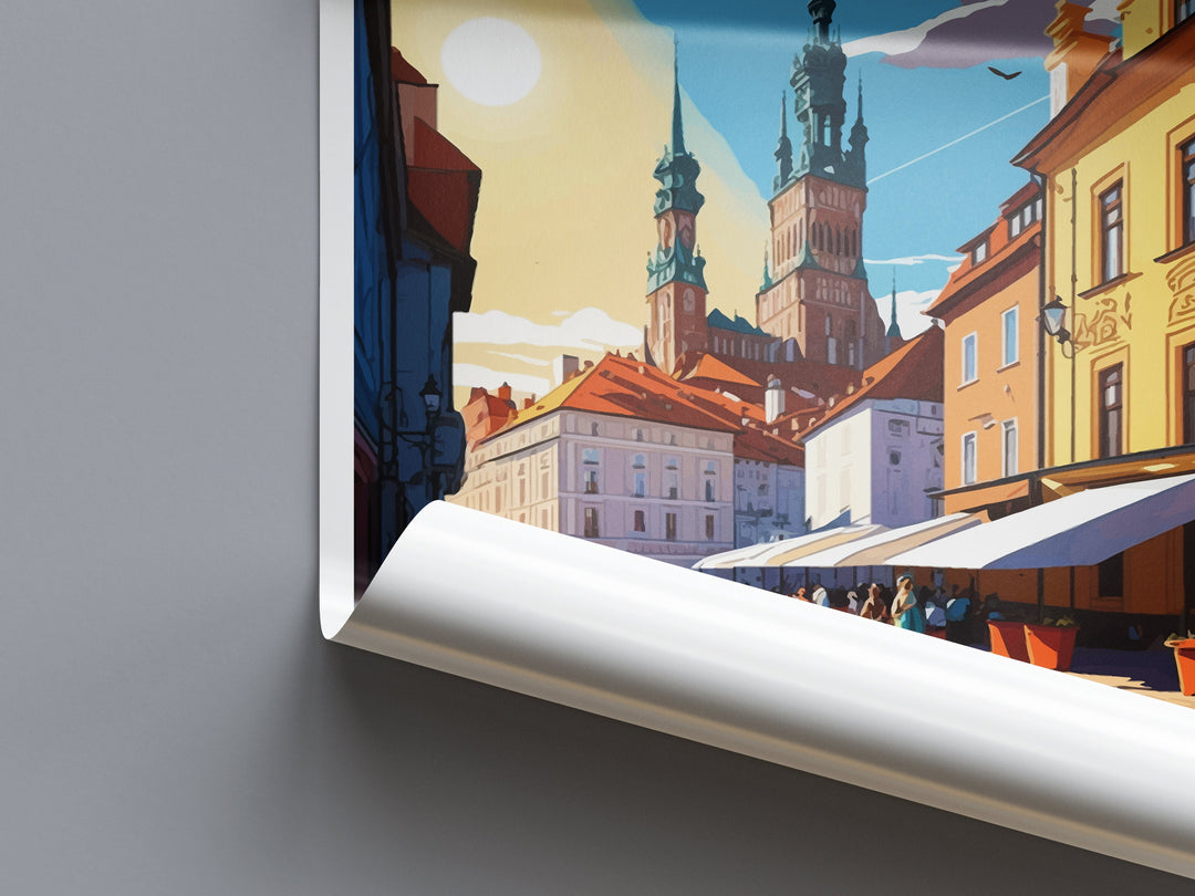 Plzen Travel Print Wall Art Plzen Wall Hanging Home Décor Plzen Gift Art Lovers Czech Republic Art Lover Gift Plzen Art Decor