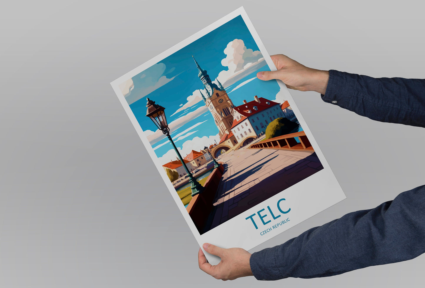 Telc Travel Print Wall Art Telc Wall Hanging Home Décor Telc Gift Art Lovers Czech Republic Art Lover Gift Telc Art Decor